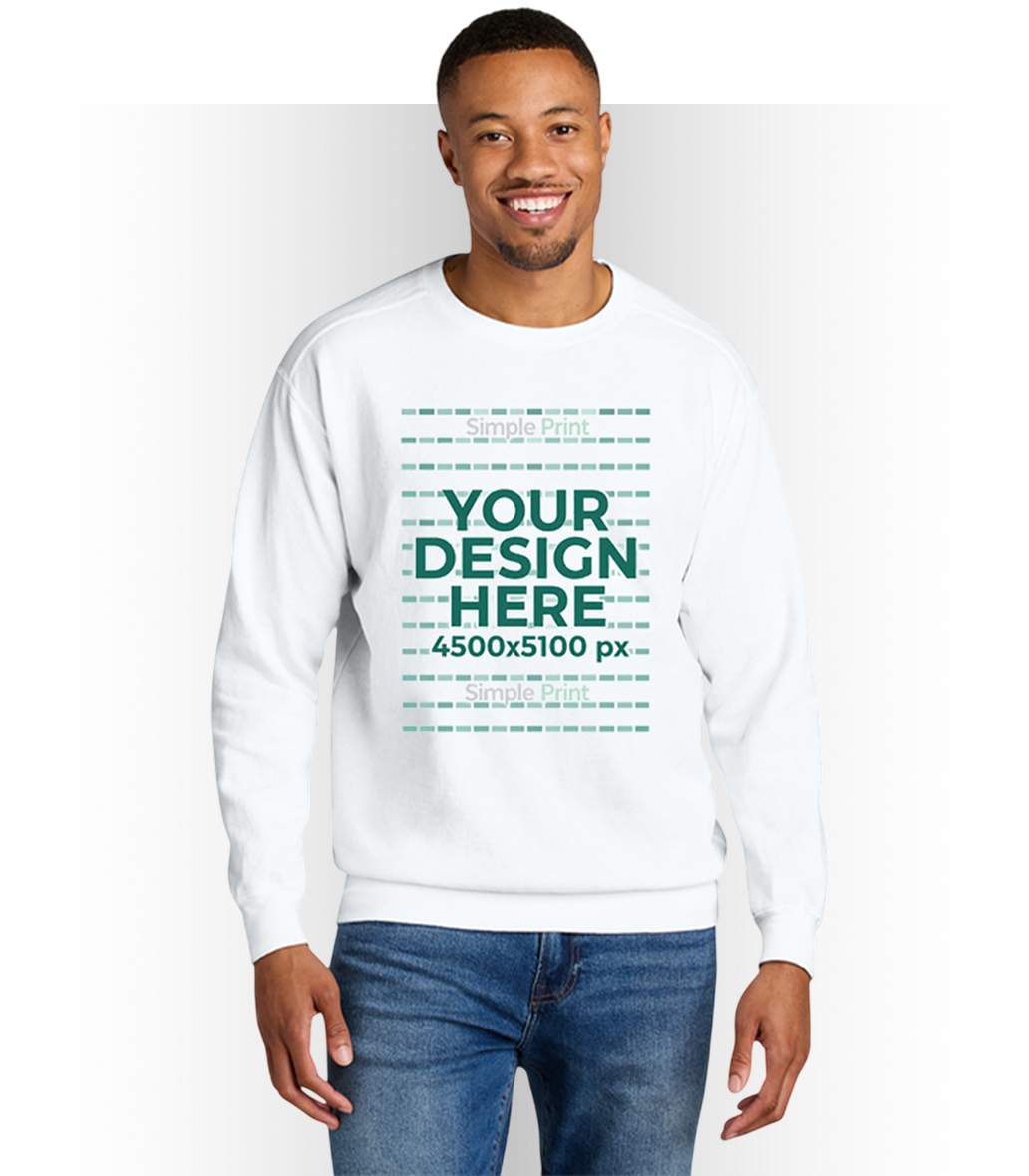 Comfort Colors 1566 (US) - Unisex Garment-Dyed Crewneck Sweatshirt (DTF)
