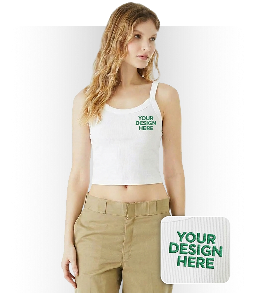 Spaghetti Strap (VN) - Tank Top Embroidery (EMB)