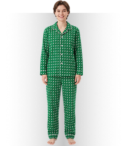 All-Over Print Satin Long-Sleeve Pajama Set (VN)
