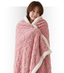 Embroidered Blanket - Faux Fur Fleece (CN)