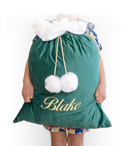 Christmas Candy Bag (CN) - Gift Bundle Bag, Single Color Embroidery (EMB)