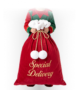 Christmas Candy Bag (CN) - Gift Bundle Bag, Multi Color Embroidery (EMB)