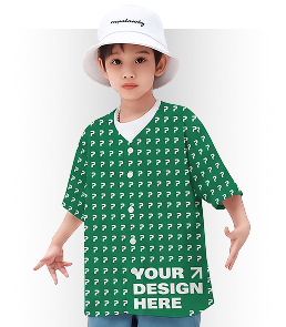 All-Over Print Kids and Youth Baseball Jersey - No Piping (VN)