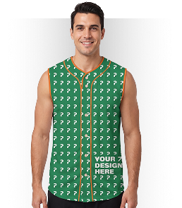 All-Over Print Sleeveless Baseball Jersey (VN)