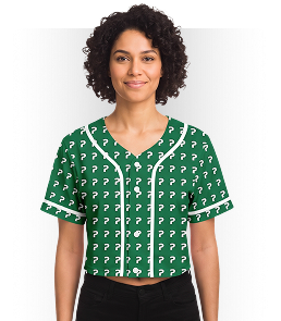 All-Over Print Crop Top Baseball Jersey (VN)