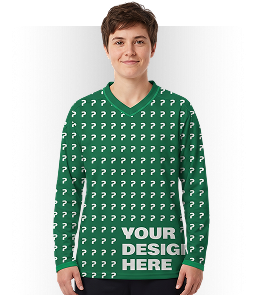 All-Over Print V-Neck Mesh Hockey Jersey (VN)