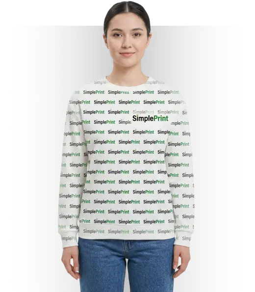 Waffle-Knit Crewneck Sweatshirt (CN)
