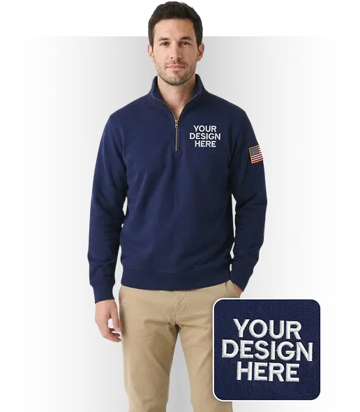 Quarter-Zip (VN) - Sweatshirt Embroidery (EMB)