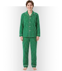All-Over Print Satin Long-Sleeve Pajama Set (VN)